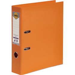 Marbig Linen PE Lever Arch Binder A4 75mm Orange