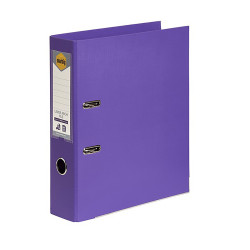 Marbig Linen PE Lever Arch Binder A4 75mm Purple