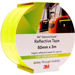 3M 983 Reflective Tape Diamond, 50mmx3m Yellow/Green