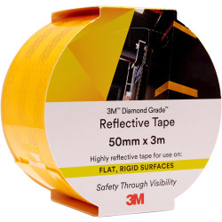 3M 983 Reflective Tape Diamond, 50mmx3m Yellow