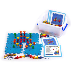 Edx Education Geo Pegs And Peg Board Activity Set