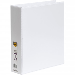 Marbig Clearview Insert Binder A4 2D Ring 50mm White