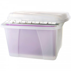 Crystalfile Enviro Porta Box 32L With 10 Suspension Files Clear