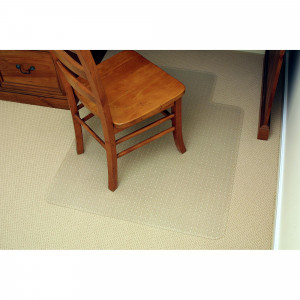 Marbig Economy Chair Mat Notched Based For Low Pile  Carpet 115 x 134cm Clear