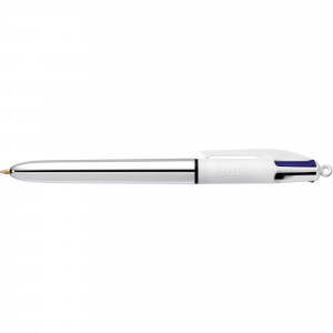 Bic 4 Colour Shine Ballpoint Pen Retractable Medium 1mm Pack of 12