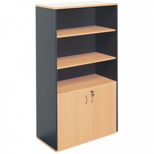 Rapidline Rapid Worker  Lockable Wall Unit 900W x 450D x 1800mmH Beech And Ironstone