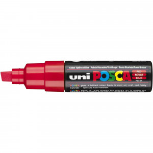Uni Posca Poster Marker PC-8M 8.0mm Broad Chisel Red