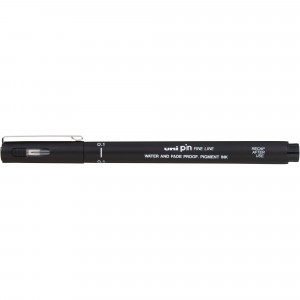 Uni Pin 200 Fineliner Drawing Pen 0.1mm Black