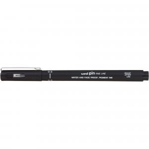 Uni Pin 200 Fineliner Drawing Pen 0.5mm Black