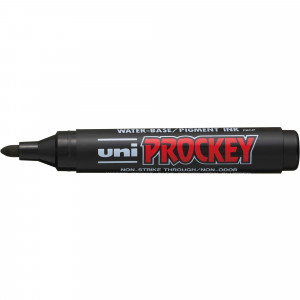Uni PM122 Prockey Permanent Marker Bullet 1.8mm Black Box of 12