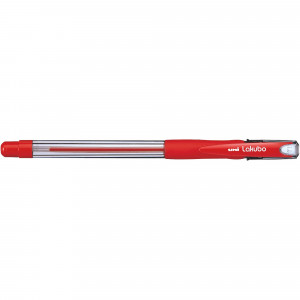 Uni SG100 Lakubo Ballpoint Pen Comfort Grip Medium 1mm Red Pack of 12