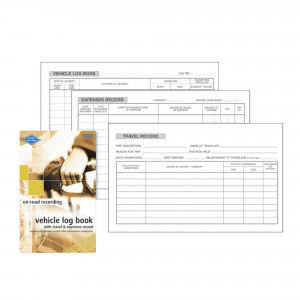 Zions VTED Vehicle Log Book Vehicle & Travel Expense Record 180x110mm 64 Page