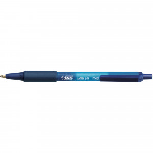 Bic Softfeel Ballpoint Pen Retractable Medium 1mm Blue