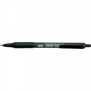 Bic Softfeel Ballpoint Pen Retractable Medium 1mm Black