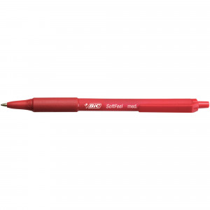 Bic Softfeel Ballpoint Pen Retractable Medium 1mm Red