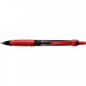 Artline 8410 Ballpoint Pen Retractable Grip Medium 1mm Red