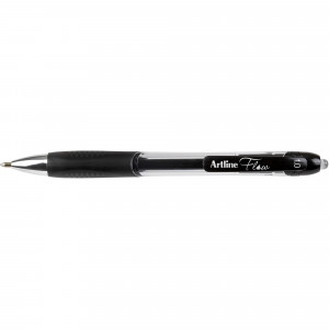 Artline Flow Pen Retractable Gel Ink 1mm Black