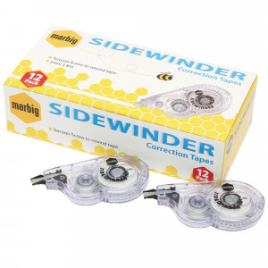 Marbig Correction Tape Side Winder 5mmx8m Pack Of 12