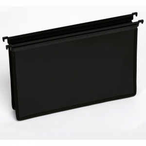 Marbig Executive Suspension Files Foolscap Heavy Duty Extra Capacity Black Pack Of 5