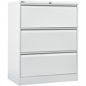 Rapidline GO Lateral Filing Cabinet 3 Drawer 900W x 473D x 1016mmH White