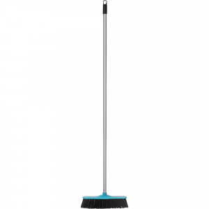 Cleanlink Indoor Broom Stiff Bristle 12 Inch Head with Aluminium Handle