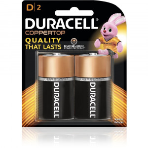 Duracell Coppertop Battery D Pack of 2